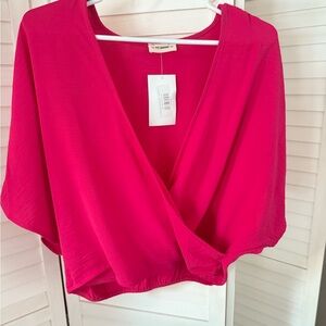 Eesome Fuchsia Wrap Top